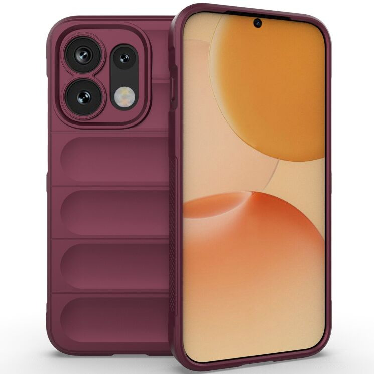 Силиконовый (TPU) чехол Deexe Terra Case для OPPO Reno 16 / 16 Pro - Wine Red: фото 1 из 8