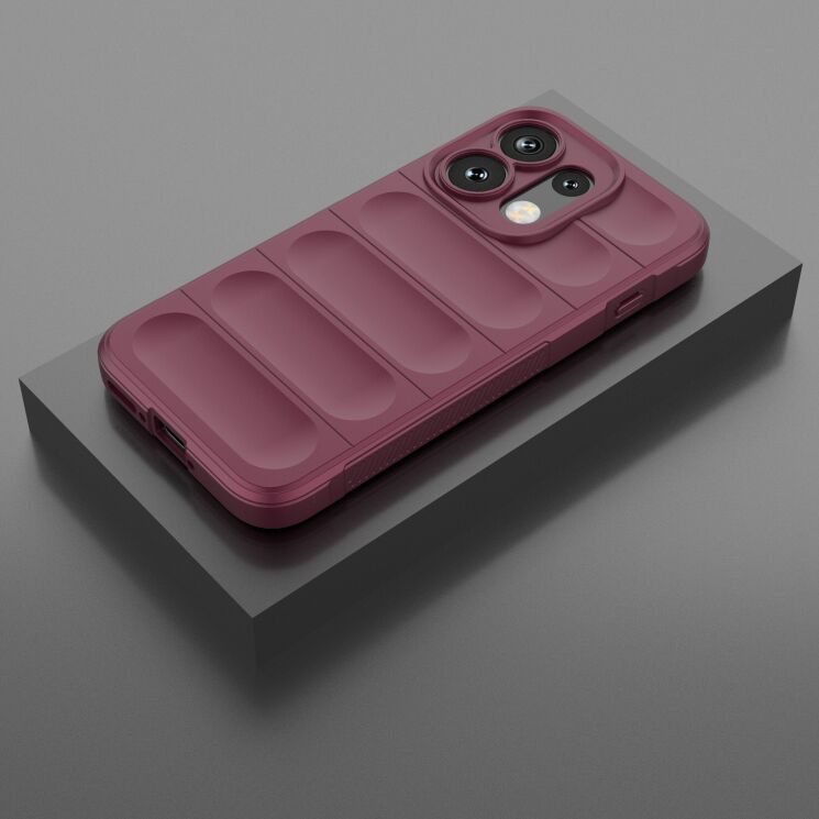 Силиконовый (TPU) чехол Deexe Terra Case для OPPO Reno 16 / 16 Pro - Wine Red: фото 5 из 8