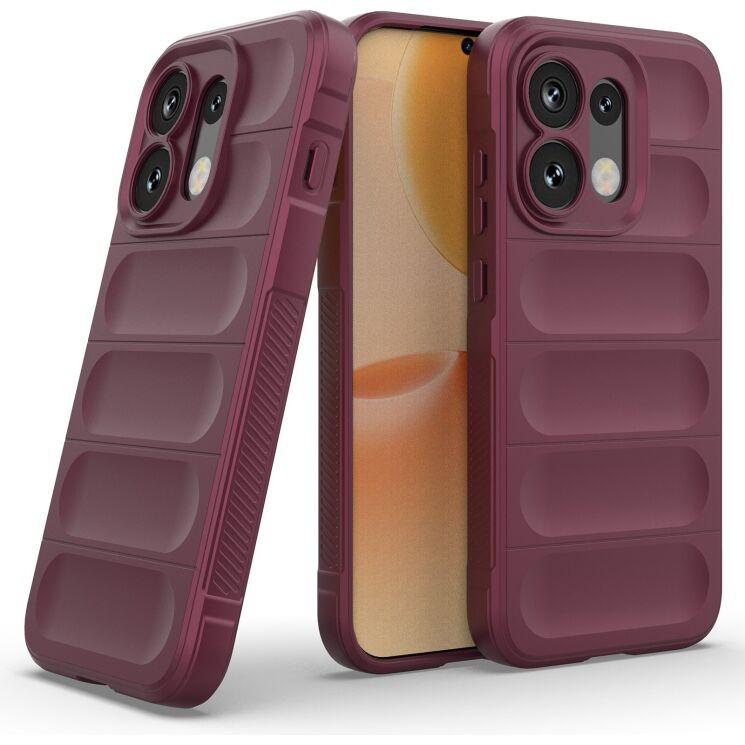 Силиконовый (TPU) чехол Deexe Terra Case для OPPO Reno 16 / 16 Pro - Wine Red: фото 2 из 8