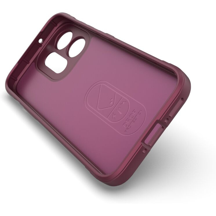 Силиконовый (TPU) чехол Deexe Terra Case для OPPO Reno 16 / 16 Pro - Wine Red: фото 3 из 8