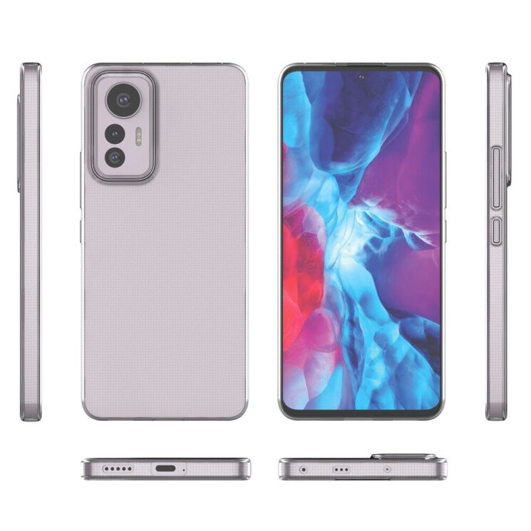 Силиконовый (TPU) чехол Deexe UltraThin для Xiaomi 12 Lite - Transparent: фото 6 из 6