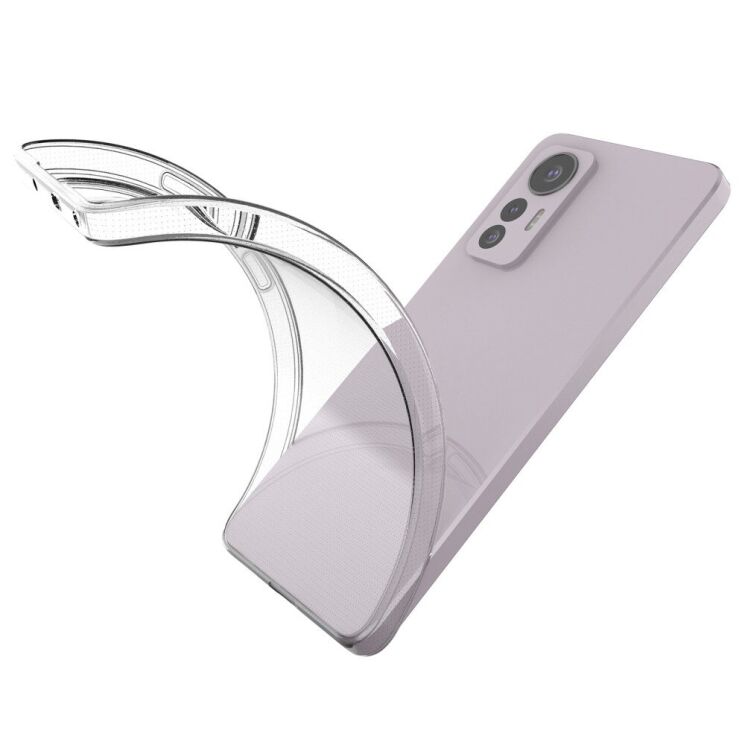 Силиконовый (TPU) чехол Deexe UltraThin для Xiaomi 12 Lite - Transparent: фото 5 из 6