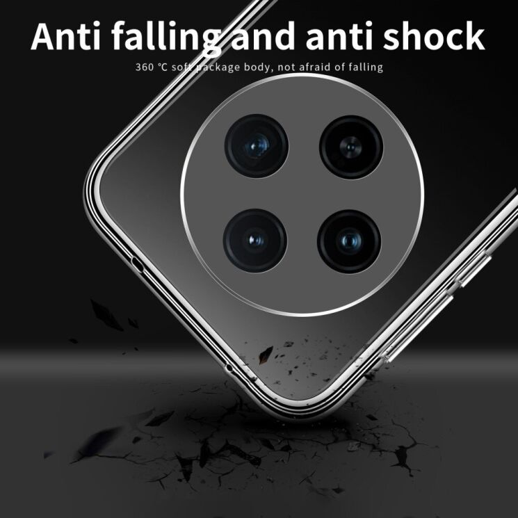 Силиконовый (TPU) чехол MOFI Thin Guard для OPPO Reno 12 F/FS - Transparent: фото 10 из 11