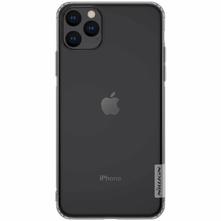 Силиконовый (TPU) чехол NILLKIN Nature для Apple iPhone 11 Pro Max - Grey: фото 1 из 17