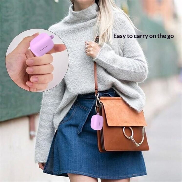 Силіконовий (TPU) чохол Reframe Silicone Case для Samsung Galaxy Buds 4 / Buds 4 Pro - White: фото 7 з 10