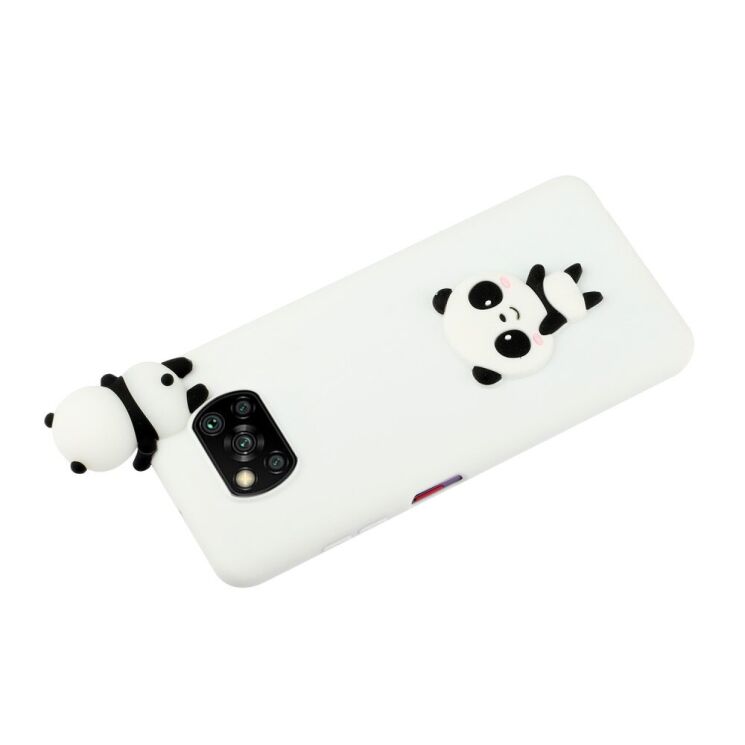 Силиконовый (TPU) чехол UniCase 3D Cartoon Pattern для Xiaomi Poco X3 / Poco X3 Pro - Cute Panda: фото 4 из 5