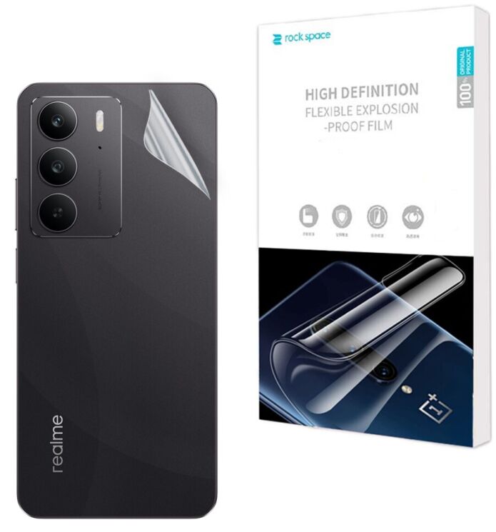 Захисна плівка на задню панель RockSpace Explosion-Proof SuperClear для Realme C75: фото 1 з 9