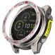 Захисна накладка Deexe Bezel Guard для Garmin Quatix 8 (47mm) - Red / Silver (369701RS). Фото 1 з 6