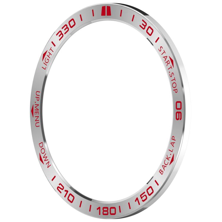 Захисна накладка Deexe Bezel Guard для Garmin Quatix 8 (47mm) - Red / Silver (369701RS) Захисна накладка Deexe Bezel Guard для Garmin Quatix 8 (47mm) - Red / Silver: фото 5 з 6