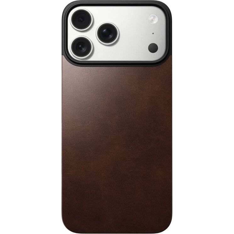 Защитная накладка Nomad Mag Leather Back для iPhone 17 Pro Max (NM014384858) - Rustic Brown: фото 3 из 11