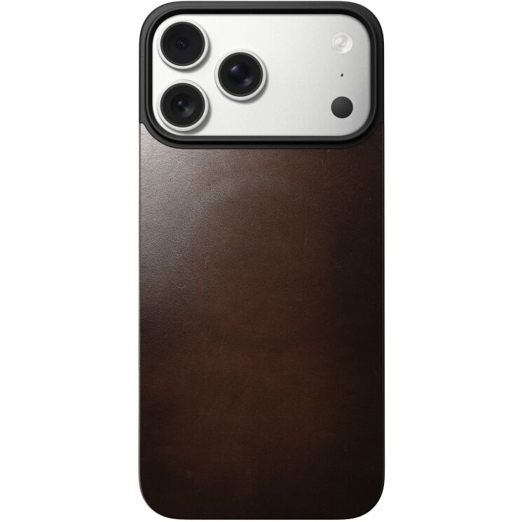 Защитная накладка Nomad Mag Leather Back для iPhone 17 Pro Max (NM014384858) - Rustic Brown: фото 4 из 11