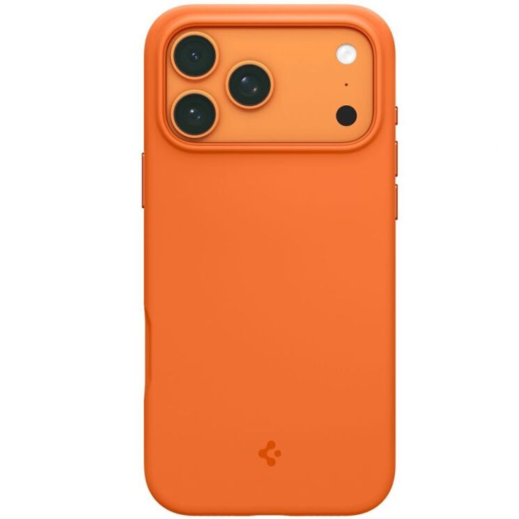 Защитная накладка Spigen Silicone Fit (MagFit) для iPhone 17 Pro (ACS11379) - Cosmic Orange: фото 3 из 15