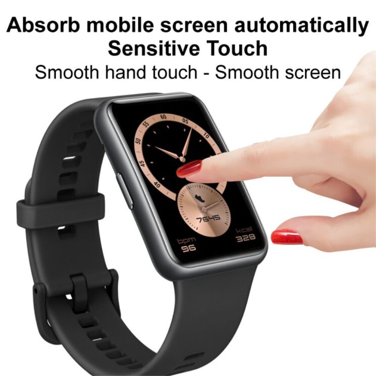 Защитная пленка IMAK Watch Film для Apple Watch 45 mm (7 / 8 / 9 Series) - Black: фото 7 из 8