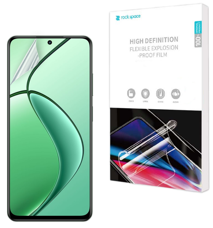 Защитная пленка на экран RockSpace Explosion-Proof SuperClear для Realme 12 / 12 Plus: фото 1 из 10
