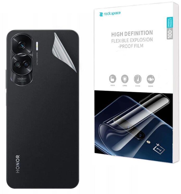Захисна плівка на задню панель RockSpace Explosion-Proof SuperClear для Honor 90 Lite: фото 1 з 9