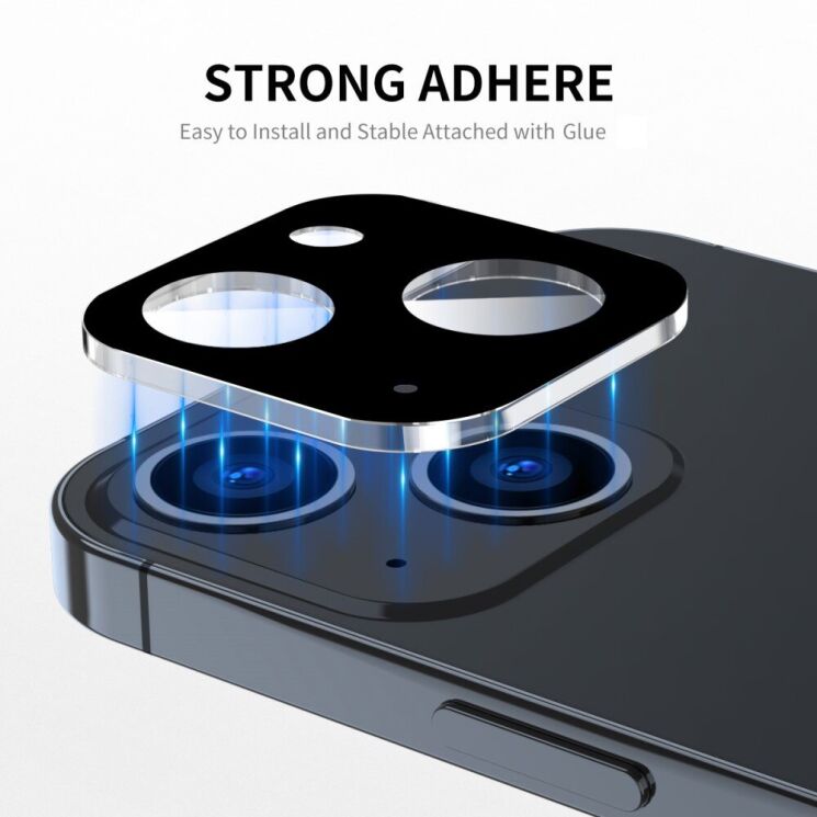Защитное стекло HAT PRINCE Black Lens Protector для Apple iPhone 13 / 13 mini - Black: фото 3 из 7