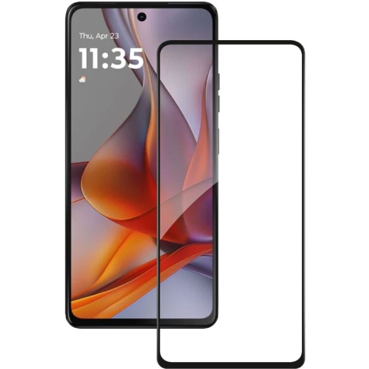 Защитное стекло ACCLAB Full Glue для Motorola Moto G75 - Black: фото 2 из 7