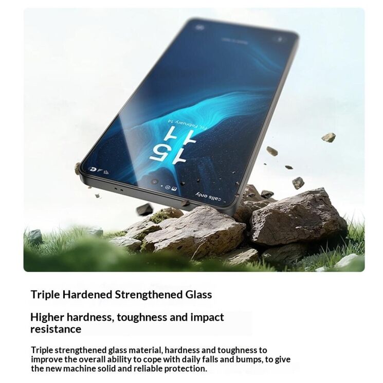 Защитное стекло BENKS Full Glue для Samsung Galaxy S26 Ultra (S948) - Black: фото 5 из 8