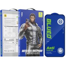 Защитное стекло Blueo Full Cover Anti-Static для Apple iPhone 16 Pro - Black: фото 1 из 7