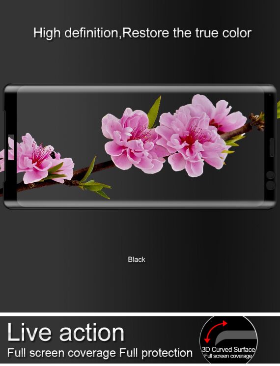 Защитное стекло IMAK Full Covering для Sony Xperia XZ3 - Black: фото 11 из 11
