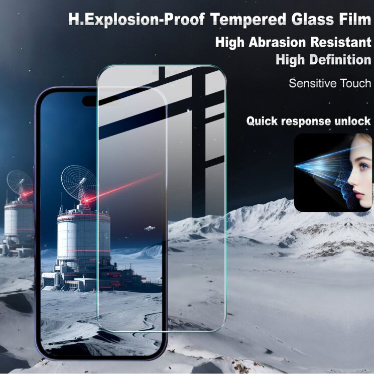 Защитное стекло IMAK H Screen Guard для Apple iPhone 17 Pro Max: фото 3 из 9