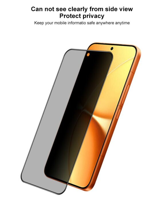 Захисне скло IMAK HighPrivacy для Xiaomi Poco X8 Pro Max - Black: фото 8 з 11