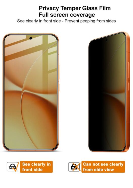 Захисне скло IMAK HighPrivacy для Xiaomi Poco X8 Pro Max - Black: фото 5 з 11