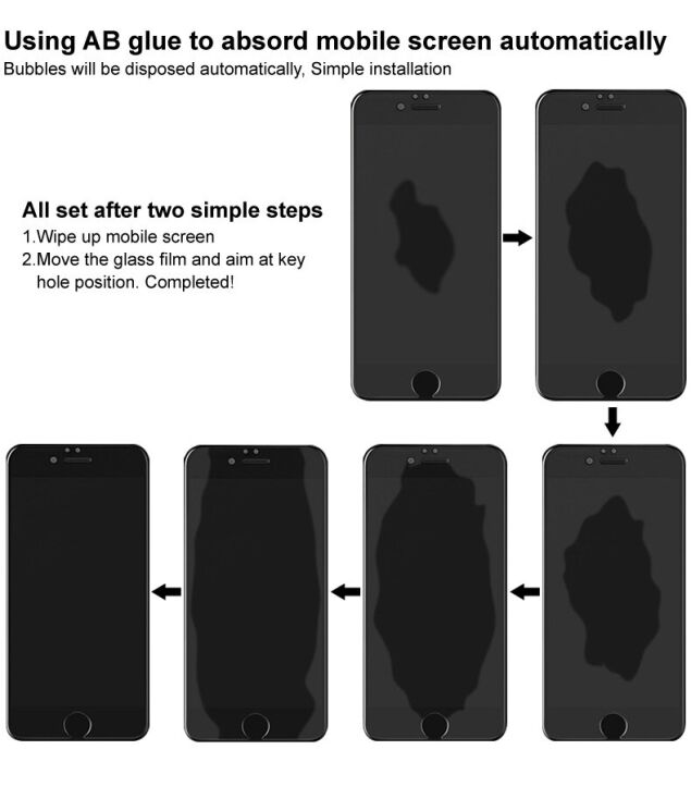 Защитное стекло IMAK Privacy 9H Protect для Samsung Galaxy A12 (A125) - Transparent: фото 8 из 9