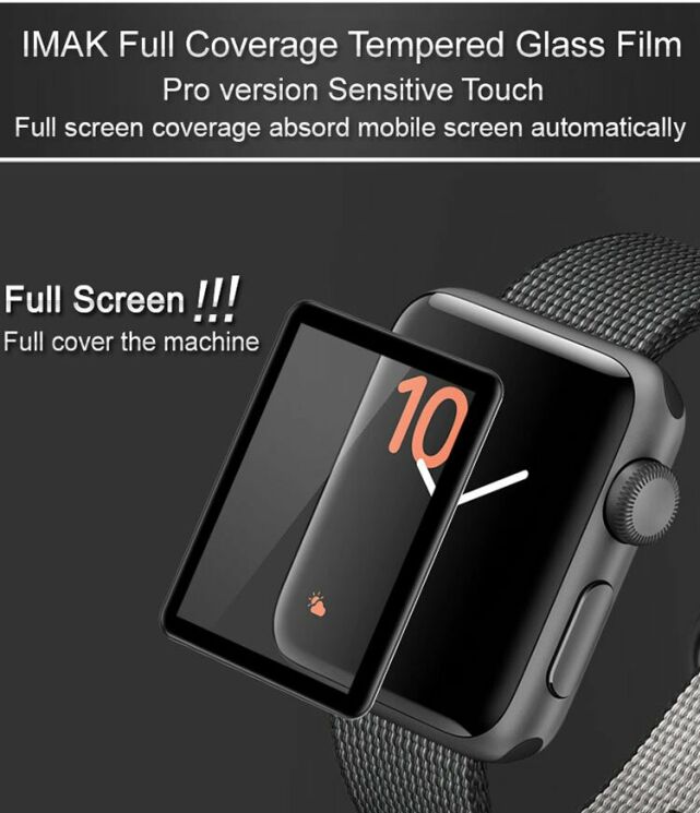 Захисне скло IMAK Pro+ Screen Protector для Apple Watch 38  mm - Black: фото 3 з 7