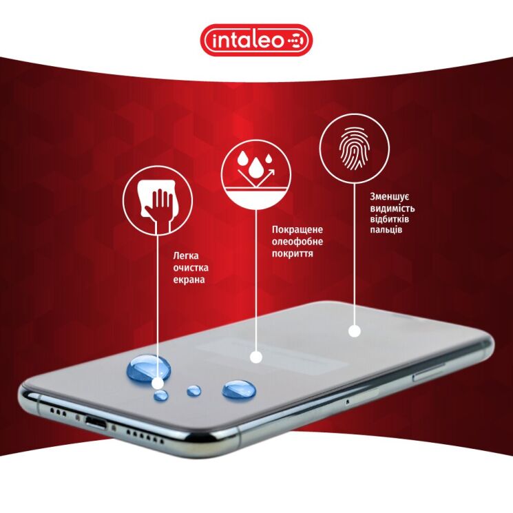 Защитное стекло Intaleo Full Glue для TECNO Spark 20 Pro - Black: фото 7 из 9