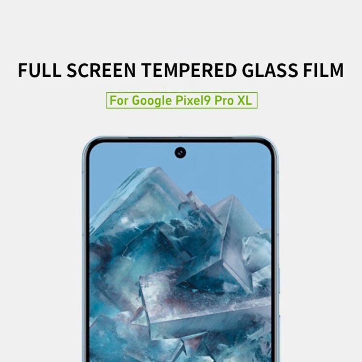 Защитное стекло MOFI Full Glue Protect для Google Pixel 9 Pro XL - Black: фото 2 из 13