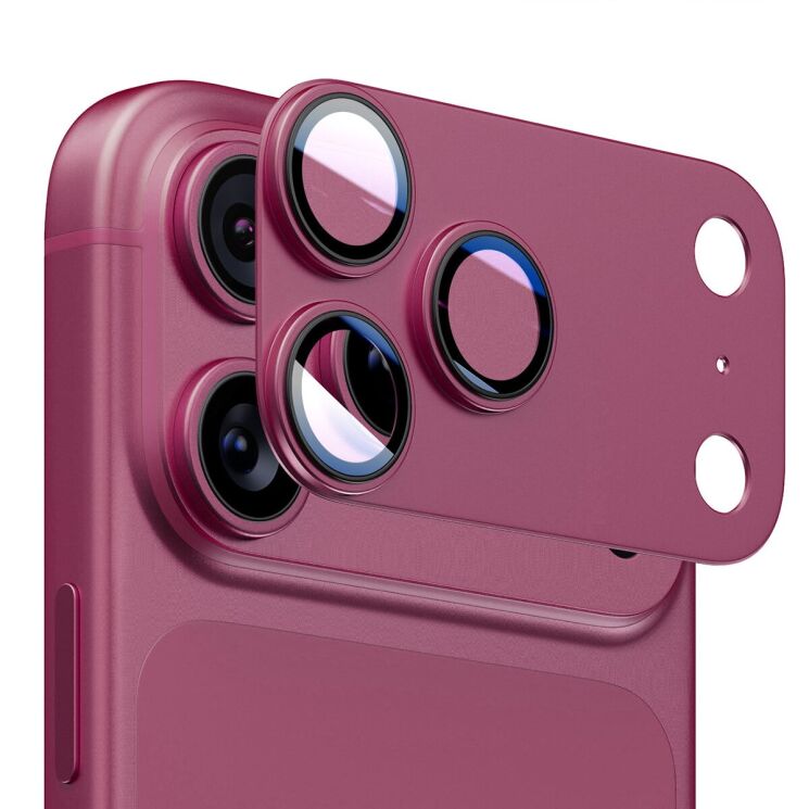 Захисне скло на камеру ENKAY Camera Style для iPhone 18 Pro - Wine Red (423662WR) Захисне скло на камеру ENKAY Camera Style для iPhone 18 Pro - Wine Red: фото 1 з 6