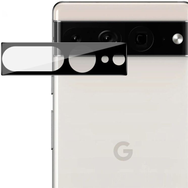 Защитное стекло на камеру IMAK Black Glass Lens для Google Pixel 7 Pro - Black: фото 1 из 9