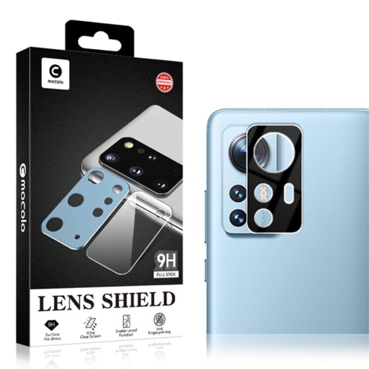 Защитное стекло на камеру MOCOLO Black Camera Lens для Xiaomi 12 / 12X - Black: фото 3 из 8