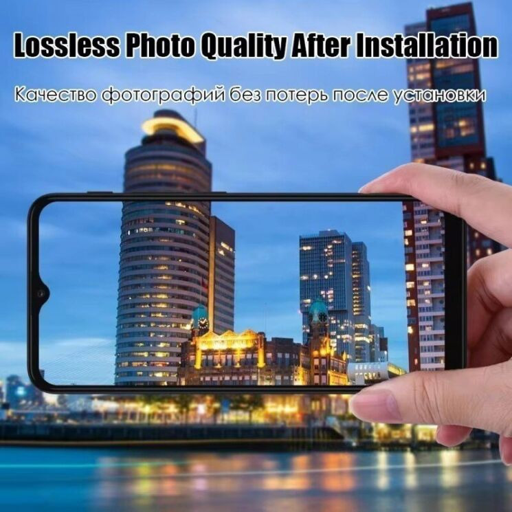 Захисне скло на камеру WANLONFENG Lens Silk Protector для OPPO Reno 16 Pro - Black: фото 3 з 4
