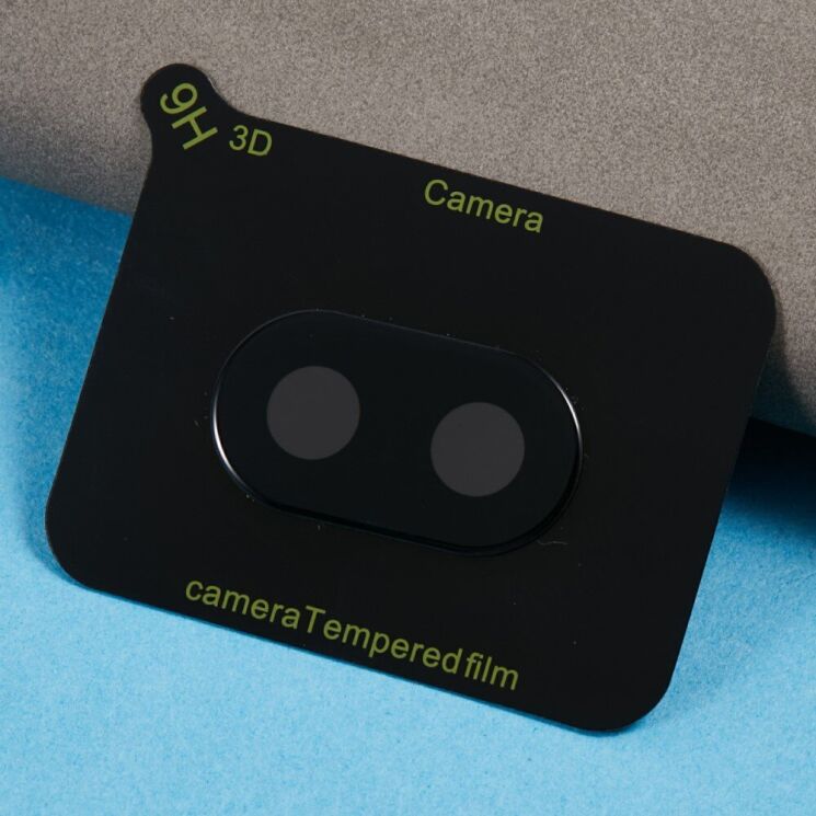Защитное стекло на заднюю камеру Deexe Black Camera Lens для Google Pixel 9a - Black: фото 5 из 5