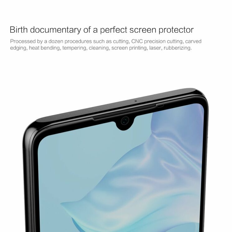 Защитное стекло NILLKIN 3D CP+ MAX для Huawei P30 - Black: фото 13 из 21