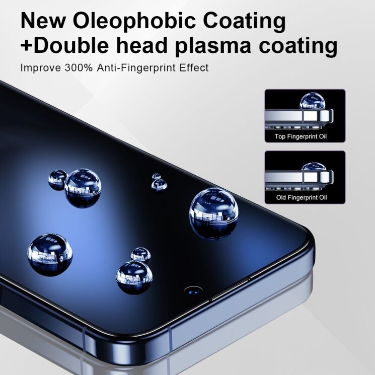 Захисне скло YONGPOLY Full Glue для Apple iPhone 15 Plus - Black: фото 5 з 8
