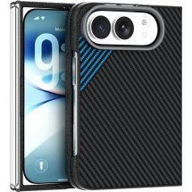 Защитный чехол ABEEL Carbon Fiber Case для iPhone Duo - Black / Blue: фото 1 из 7