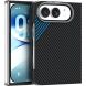 Защитный чехол ABEEL Carbon Fiber Case для iPhone Duo - Black / Blue (435042BL). Фото 1 из 7