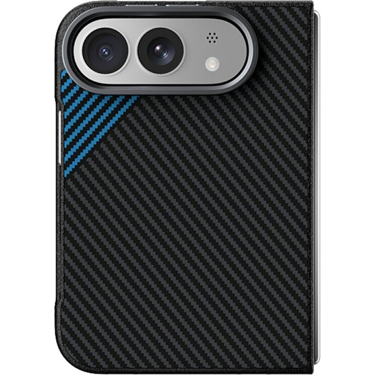 Защитный чехол ABEEL Carbon Fiber Case для iPhone Duo - Black / Blue: фото 2 из 7