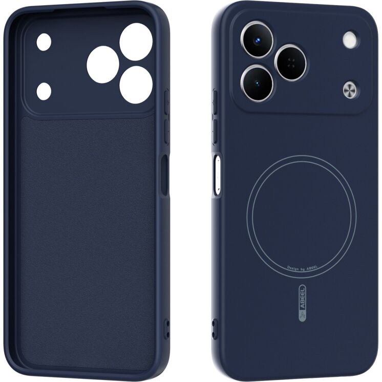 Защитный чехол ABEEL Lyra Skin with MagSafe для TECNO Spark 50 - Dark Blue: фото 1 из 7