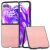 Защитный чехол ABEEL Texture Case для Motorola Razr 50 Ultra - Pink: фото 1 из 6