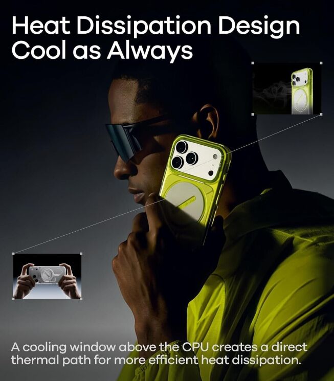 Захисний чохол AULUMU Ghost Lumen (with MagSafe) для iPhone 18 Pro / 17 Pro - Transparent: фото 6 з 8