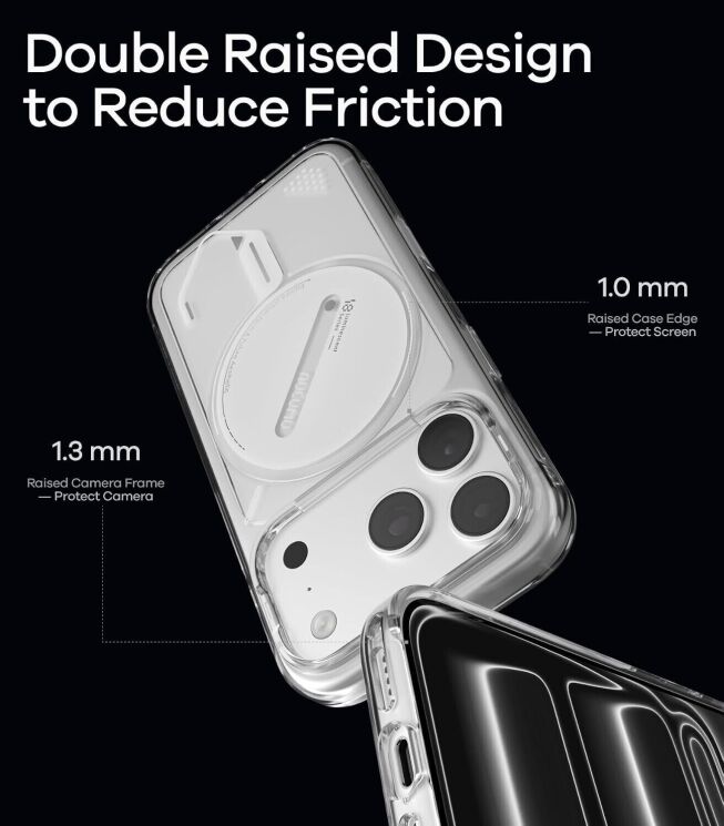 Захисний чохол AULUMU Ghost Lumen (with MagSafe) для iPhone 18 Pro / 17 Pro - Transparent: фото 7 з 8