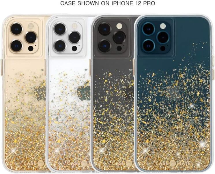 Защитный чехол Case-Mate Twinkle Ombre для Apple iPhone 12 / iPhone 12 Pro - Gold: фото 10 из 14