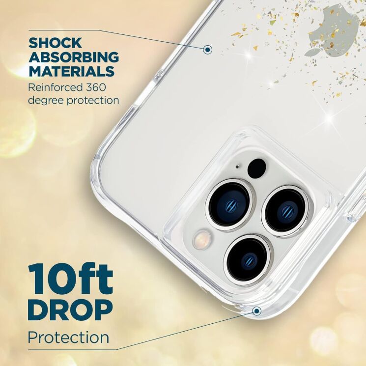 Защитный чехол Case-Mate Twinkle Ombre для Apple iPhone 12 / iPhone 12 Pro - Gold: фото 7 из 14