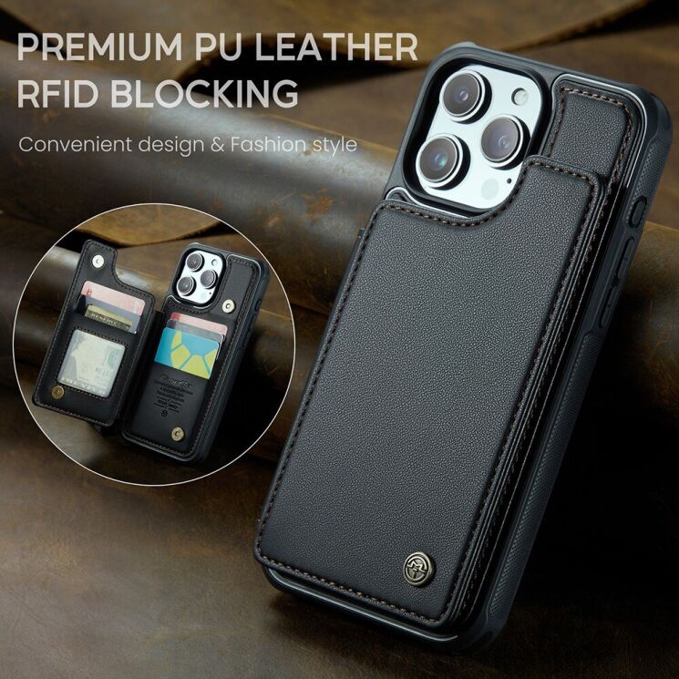 Защитный чехол CaseMe C22 Series для Apple iPhone 15 Pro Max - Black: фото 12 из 12