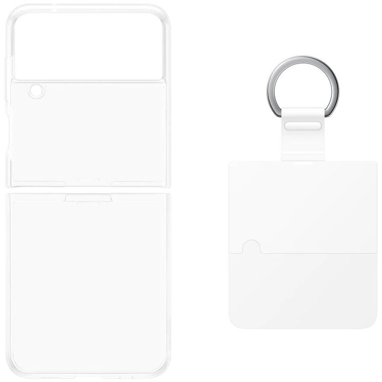 Захисний чохол Clear Cover with Ring для Samsung Galaxy Flip 4 (EF-OF721CTEGUA) - Transparency: фото 6 з 7