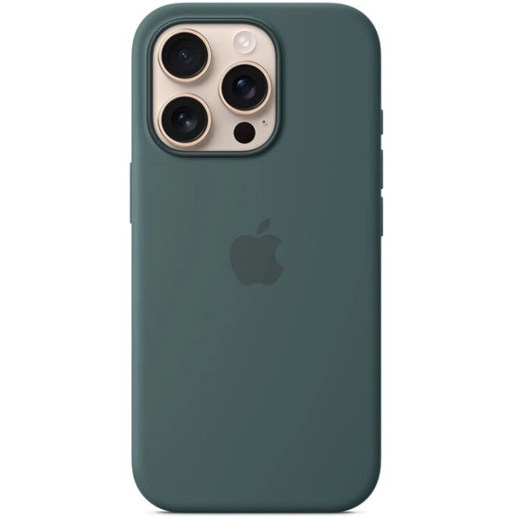 Защитный чехол Copiex Silicone Case with MagSafe для Apple iPhone 16 Pro - Lake Green: фото 2 из 3